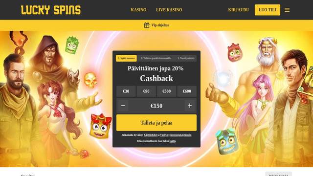 LuckySpins Casino casino screenshot